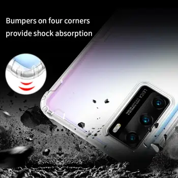 Original Nillkin TPU Ultra tynd Telefon Sager for Huawei P40 Lite Pro Nova 7i 6 Se Nilkin Silikone Cover-Krystal Klart Tilfælde
