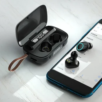 Nye A13 TWS standbylys Tryk på Trådløst Bluetooth 5.1 Høretelefoner I Øret Stereo Sport Hovedtelefoner med støjreduktion Auriculares