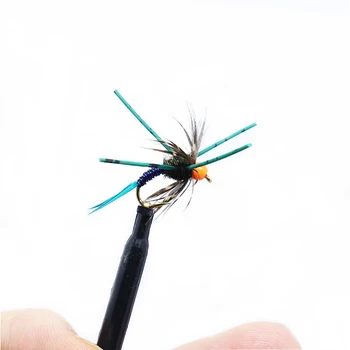 Royal Sissi nye 6stk/max RL hoved kobber fluefiskeri flyver 4optional farver 10# 12#stonefly nymfe krog ørred fiskeri lokke agn