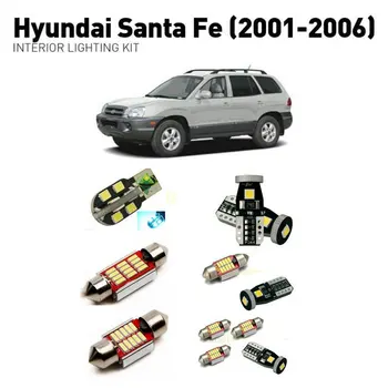 Led indvendigt lys For Hyundai santa fe 2001-2006 5pc Led-Lys Til Biler belysning kit automotive pærer Canbus car-styling