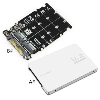2020 Nye M. 2 SSD til U. 2 Adapter 2in1 M. 2 NVMe og SATA-Bus NGFF SSD ' er til PCI-e U. 2 SFF-8639