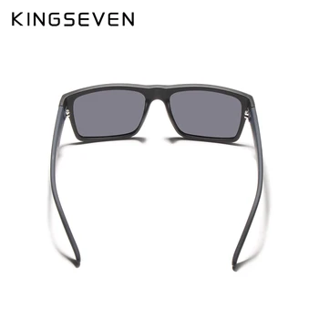 KINGSEVEN Mærke Mode Solbriller Mænd Polariserede solbriller til Mænd Kørsel Sort Ramme Shades Brillerne Oculos