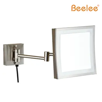 Beelee Wandmontage Professionele Gøre Spiegel Verlichting LED Iicht 8 tommer 3x Vergroting Gøre Spiegel Golden Geschenken Spiegel