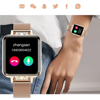 NORTHEDGE 2020 Kvinder Digitale Ure Smart Ur-Pladsen Skærmen Pige Smartwatch puls blodtryksapparat Til Android, IOS