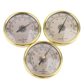 3 I 1 Luft trykmåler Termometer Hygrometer Barometer Vejrudsigt 72mm 19QB