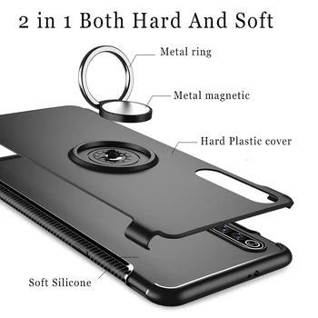 Toraise For Xiaomi Mi-9 Tilfælde Slagfast Metal Ring Indehaveren Combo Silikone Cover Til Xiaomi MI 9 SE 9SE Mi9 Mi9SE Kofanger Sag
