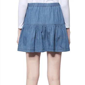 Mode sød College Denim pjusket nederdel komfortable mærke sexet pige mini jeans, nederdele plus size bomuld vintage nederdele 6xl 7xl