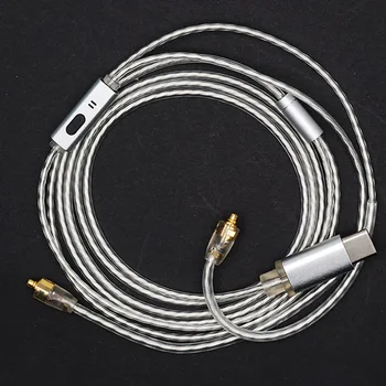 FDBRO Hovedtelefoner Balance Kabel til AK240 Shure SE215 535 UE900 2,5 mm MMCX Sølv Forgyldt HIFI Hovedtelefon Opgradering Linje 1.2 M