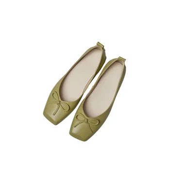 MORAZORA 2020 Nye ankomst kvinder sko i ægte læder pumper sød sløjfeknude fashion square toe party dress sko sommeren