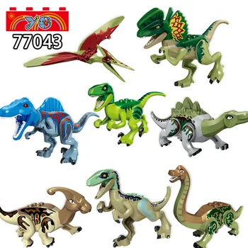 Set Sale Byggesten 77087 Verden Dinosaur Tyrannosaurs Rex Gennemsigtig Model Mursten Uddannelse Legetøj Til Børn Gave