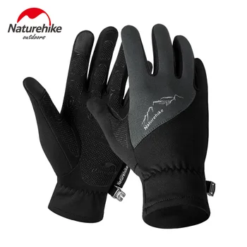 Naturehike Unisex vintersport Touchscreen Fleece Full Finger Handsker for at Køre Jogging, Vandreture, Cykling Ski-Cykling NH17S004-T