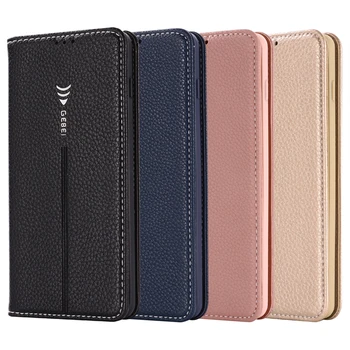 GEBEI Luksus taske til Samsung Galaxy S10 S20 Plus S10e Læder Flip Wallet Cover til Galaxy S10 Lite-Kort Slots Stå Magnetisk