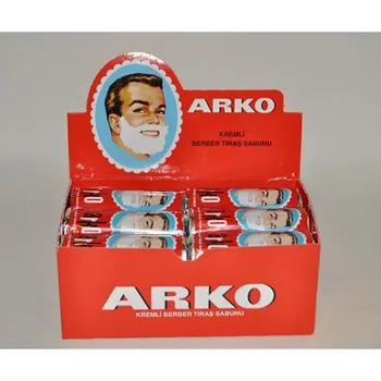 12X Arko Traditionel Barbering Barber Sæbe Pinde Cremet Skum Skum barberskraber Børste Barbering. Hurtig Gratis Forsendelse