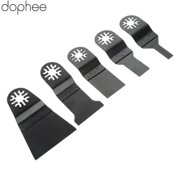 Dophe 5Pcs HCS E-cut Oscillerende Multiværktøj savklinge til Multimaster Renovator el-Værktøj fra Bosch Dremel TCH Fein 10+20+32+45+65mm