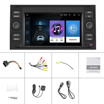 Hikity 2+2 32GB Din Bil Radio Wifi Android Bil Radio GPS-Navigation og Multimedie-Afspiller Til Ford Focus Mondeo 2 C-Max Kuga Fiesta