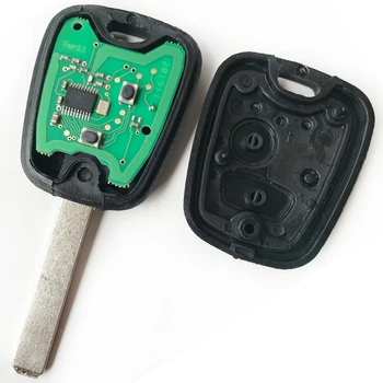 2 Knapper Fjernbetjening Nøgle Til Peugeot 307 Citroen C1 C3 med ID46 Chip PCF7961 VA2 Blade Bil nøgle