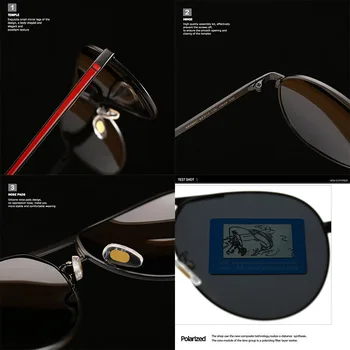 Pilot Vintage Aluminium Polariserede Solbriller Klassisk Mærke Policer S8480C Mandlige Belægning Linse Kørsel Briller Briller Til Mænd/Kvinder