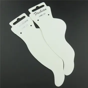 19958 Gratis fragt (50 stk./masse) 155 mm Hvidt Papir Fod Kæde Mode Ankelkæde Vise Hængende Indehaveren Card Tag