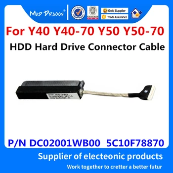 Nye Originale Bærbare SSD HDD Harddisk Stik Med Kabel-Forsamling For Lenovo Y40 Y40-70 Y50 Y50-70 P/N DC02001WB00 5C10F78870