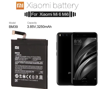 Original Telefonens Batteri for Mi6, Batteri, Xiaomi Mi-6 BM39 Udskiftning af Batterier Xiomi batería for Xiaomi Mi 6 M6