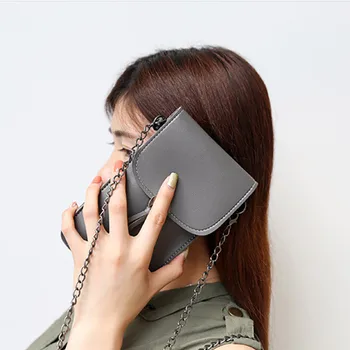 Touch Screen Mobiltelefon, Pung Smartphone Wallet Læder Skulder Rem, Håndtaske Kvinder Taske Bærbare Tilfælde Mønt Mobiltelefon Tasker