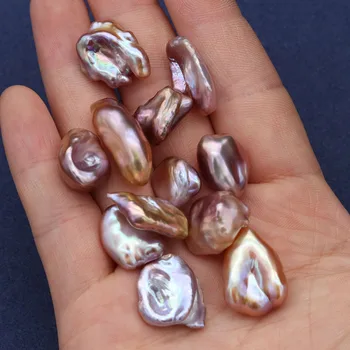 1PC Naturlige Ferskvands Perle-Perler 15-18mm Uden Hul Kronblad Form Pearl Løse Perler til gør det selv-Halskæde Armbånd Smykker Tilbehør
