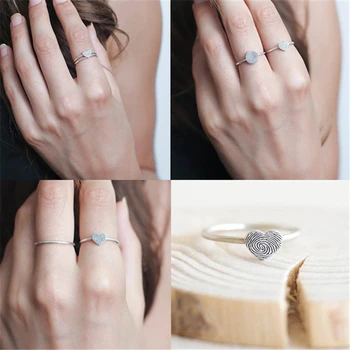 ROXI Klassiske 925 Sterling Sølv Ringe for Kvinder Hjerte Ring Kærlighed Bryllup Bands Lækker Tynd Finger Ring Stabelbare Mode Smykker