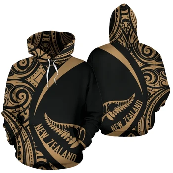 PLstar Kosmos New Zealand Land Emblem Maori Aotearoa Stamme Sjove 3Dprint Mænd/Kvinder NewFashion Streetwear Hættetrøjer Pullover A23