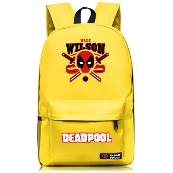 Mode Tegnefilm Marvel rygsæk Deadpool Omkring Skolebørn Drenge skole taske mode personlighed rygsæk engros