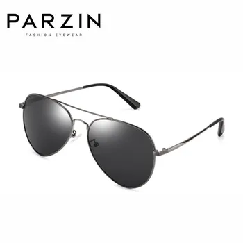 PARZIN Polariseret Mænd Solbriller Brand Design aluminium Stel Pilot solbriller Til mænd Føreren til at Køre Briller UV400 6635