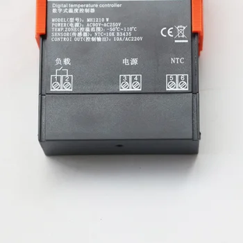 1STK Digital temperaturregulator MH1210W 90-250V 220V 10A Termostat Regulator med Sensor -50~110C Varme Køling Kontrol