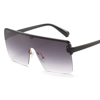 Black Square Solbriller Gradient Nuancer Til Kvinder 2021 Mode Oversize Luksus Brand Design Solbriller Damer gafas de sol