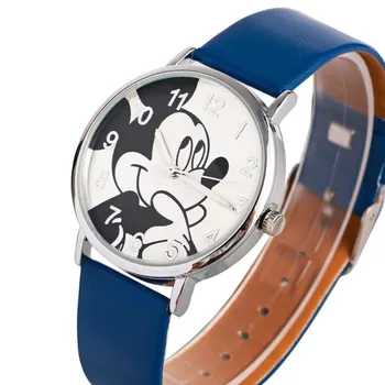 Reloj mujer 2019 Nye Mickey tegnefilm kvinder ure Mode Læder studerende kids Sports Mekaniske Armbåndsure Relogio Feminino