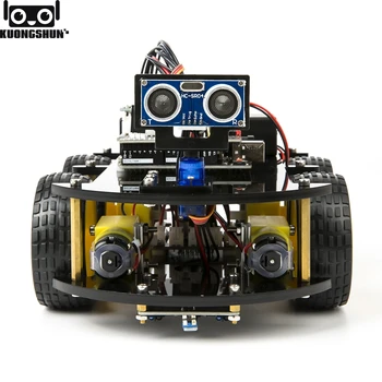 UNO-Projektet Smart Robot Bil Kit med UNO R3 / Ultrasonic Sensor /Bluetooth modul / Remote Pædagogisk Legetøj Bil til Arduino