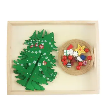 Montessori Legetøj Baby, Legetøj Indretning juletræet Træ-Børn, fødselsdag, gave, julegave, Juguetes Brinquedos H2144Z