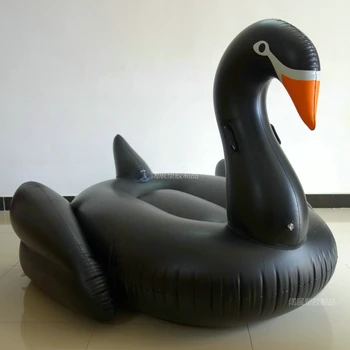 190cm 75inch Giant Swan Oppustelige Pool Float Hvid/Sort/Guld Svømning yrelsen For Voksne Vand Toy Sjov Luftmadras Boia Piscina