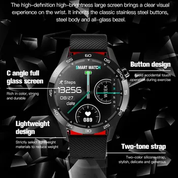 F22L Smarte Ure puls Vandtæt IP67 Smart Ur med puls Tracker Trænings-og Blod Oximeter Smartwatch