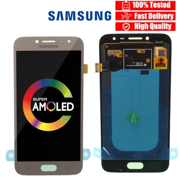 SUPER AMOLED-For Samsung Galaxy J2 pro 2018 J250 J250F LCD-Display og touch-skærm, digitizer assembly justere lysstyrke