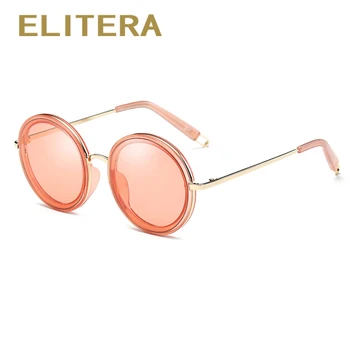 ELITERA Runde Solbriller Kvinder Sommer Mode Eyewear aluminium Stel Briller