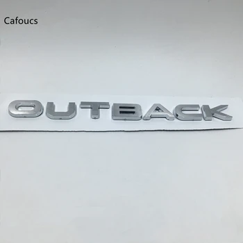 Cafoucs For Subaru OUTBACK Emblem Bag bagklappen Chrome logo Klistermærke Symbol Badge Tegn