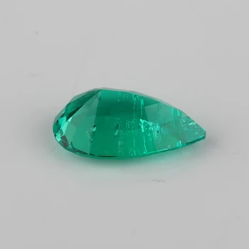 Pear Shape 8x5mm-16x12mm Lab Vokset Emerald Columbia Grøn Farve Hydrotermiske Smaragd sten Til Smykker at Gøre