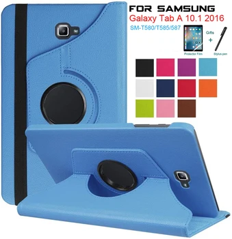 Taske til Samsung Galaxy Tab 10.1 tommer Nye Tablet Stå PU Læder Magnet Smart Cover Auto Sleep/Wake SM T580 T585 T580N T585N