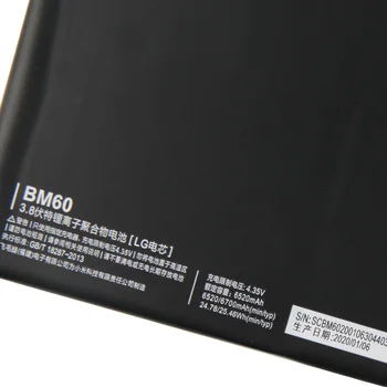Original XIAOMI BM60 BM61 Batteri Til Xiaomi MI Mipad 1 Mipad 2716 Autentisk Tablet Batterier 6700mAh 6190mAh