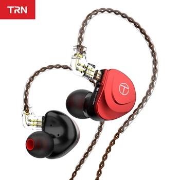 TRN V90S OCC Ren Kobber Kabel 5BA+1DD Metal Headset Hybrid HIFI-Bass Høretelefoner I Øret Overvåge støjreducerende Hovedtelefoner
