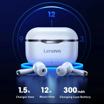 Originale Lenovo LP1 Hovedsæt Bluetooth-5.0 Ægte Trådløse Hovedtelefoner Touch Kontrol Til Iphone 12 Android Lang Standby-Tid
