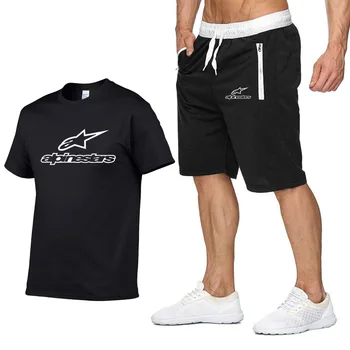 2020 Fashion t-shirt, Shorts Sæt Mænd Sommeren 2pc Træningsdragt+Shorts Sæt Stranden Herre Casual t-Shirts Sæt Sportswears
