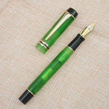 NYE Kaigelu 316 Celluloid Grønne Fountain Pen, Smuk Marmor Mønstre Iridium EF/F/M Spids Pen at Skrive Gave til Office Business