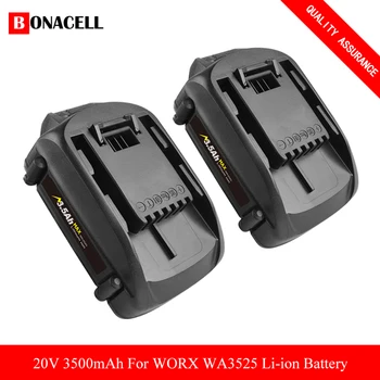 Bonacell 20V 3500mAh WA3525 Genopladeligt Batteri Til WORX WA3742 WG155 WG160 WG255 WG545 WA3520 WA3525 WA3760 WA3553 L10