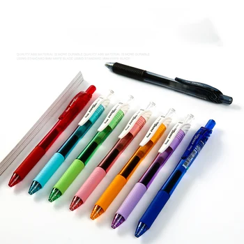 Pentel EnerGel BLN105 Gel Pen Hurtig Tørring Pen Tryk type Rollerball 0,5 mm Metal Nål Spids Pen Kontor skoleartikler