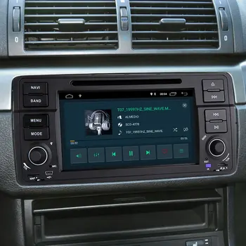 Josmile AutoRadio 1 Din Android 10 Bil DVD-Afspiller Til BMW E46 M3 Rover 75 Coupe 318/320/325/330/335 GPS Navigation 1998-2006 4G
